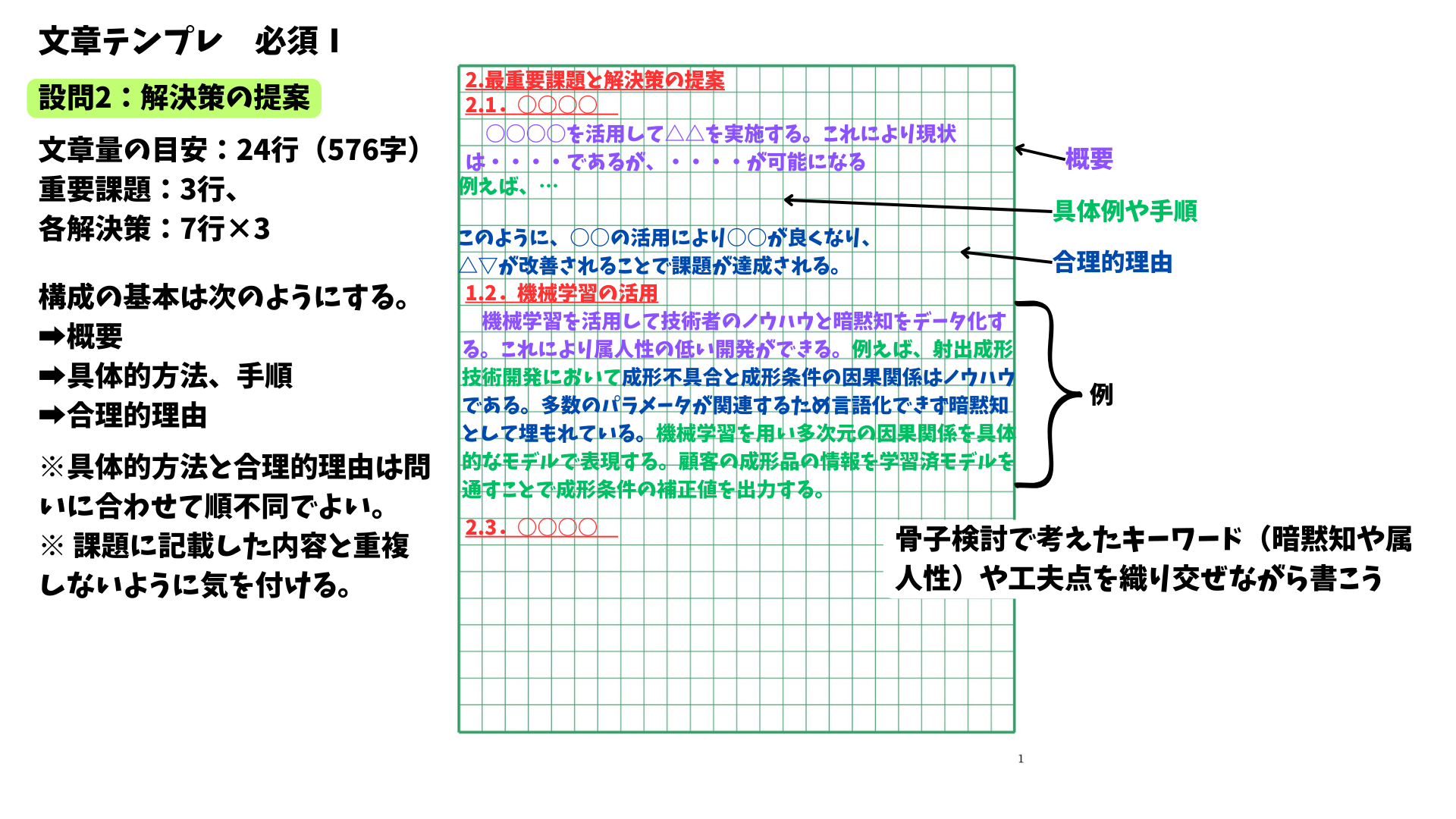 技術士2次試験|骨子表とテンプレ利用で合格論文を作る<必須編> - 技術士ギルド