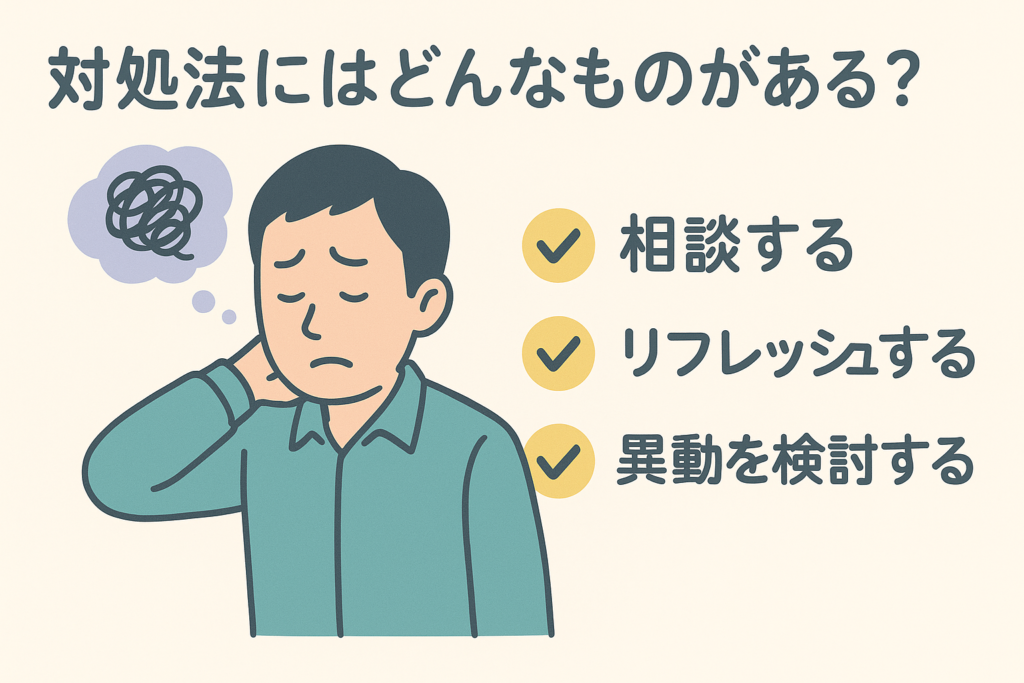 対処法にはどんなものがある？